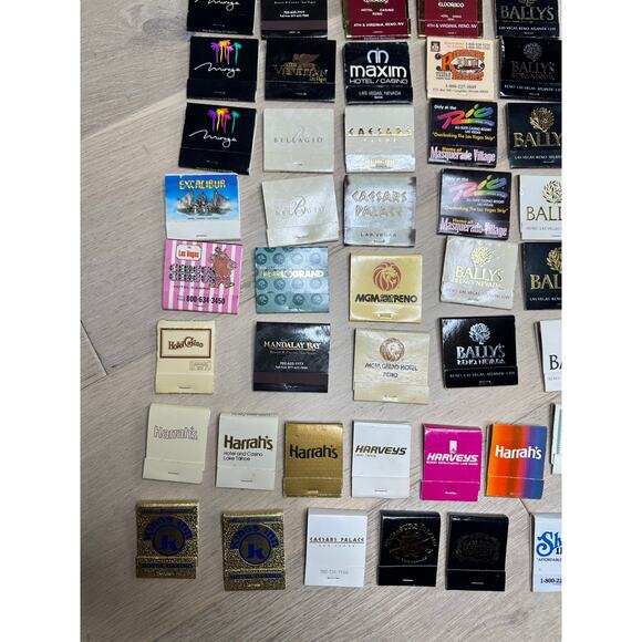 Vintage Lot of Matchbooks Casino Las Vegas And Reno Decor Lounge Man cave - Picture 3 of 6